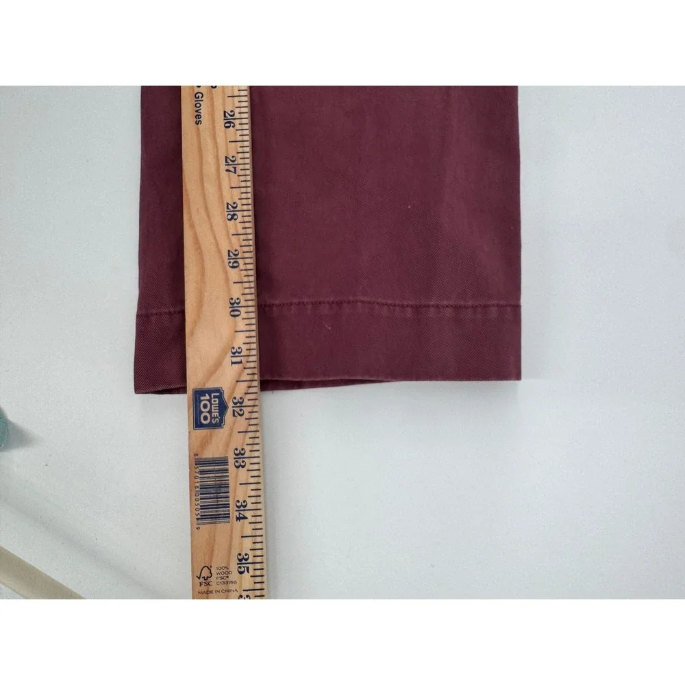 Polo Ralph Lauren Chino Pants‎ 31x32 Men Burgundy Classic Fit Preppy Golf